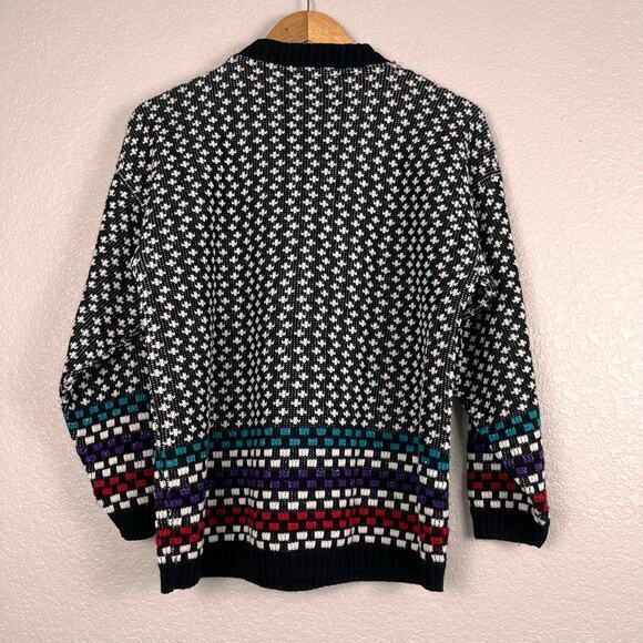 Vtg JJ Browne USA Fair Isle Nordic Holiday Christmas Unisex Sweater READ‎ - Picture 2 of 6